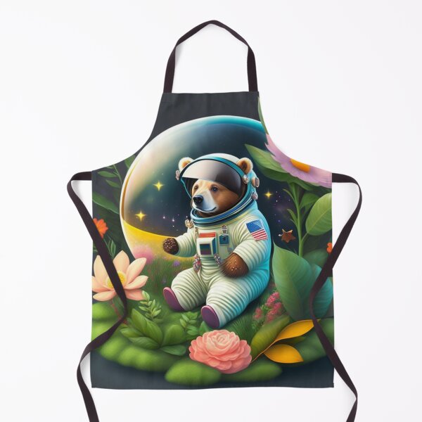 Item preview, Astronaut bear in the garden designed and sold by Magical-bear.