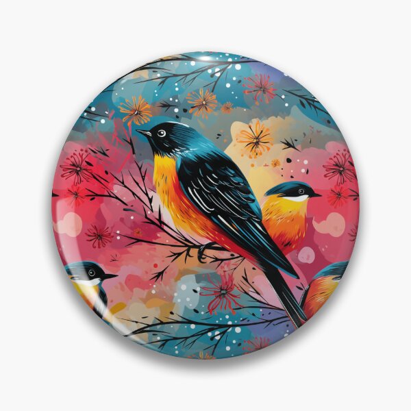 Item preview,  "Pop Birds: Soaring Colors in a Vibrant Fusion of Graphic Art and Pop Art" designed and sold by SBD-Shop.