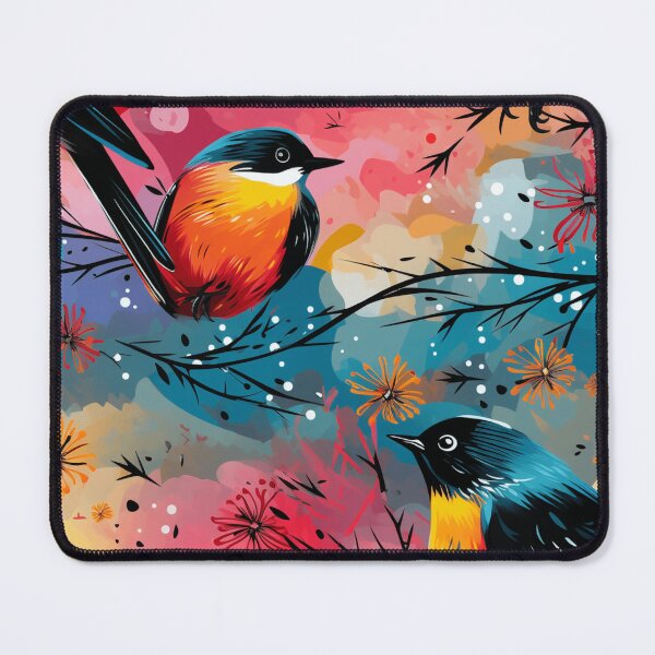 Item preview, "Pop Birds: Soaring Colors in a Vibrant Fusion of Graphic Art and Pop Art" designed and sold by SBD-Shop.