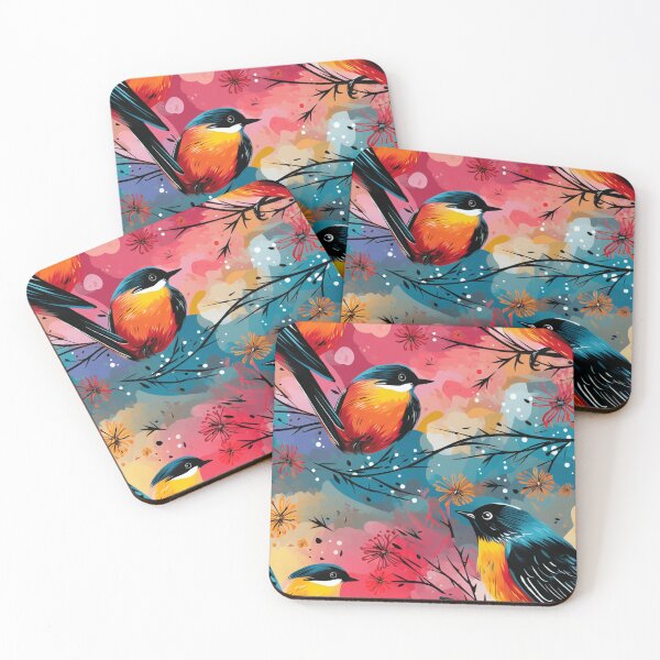 Item preview,  "Pop Birds: Soaring Colors in a Vibrant Fusion of Graphic Art and Pop Art" designed and sold by SBD-Shop.