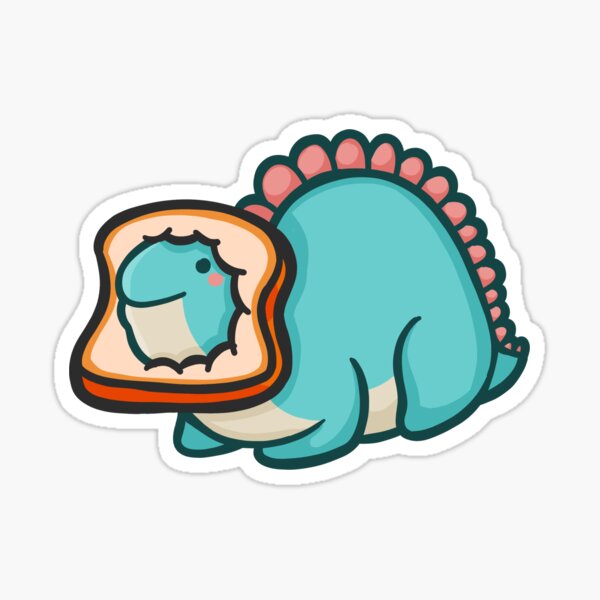 Vista previa del artículo con la obra «Pan lindo, Pan Dino, Stegosaurus, Dinosaurio», diseñado y vendido por hugadino.