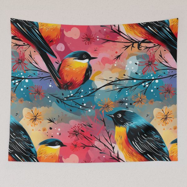 Item preview,  "Pop Birds: Soaring Colors in a Vibrant Fusion of Graphic Art and Pop Art" designed and sold by SBD-Shop.