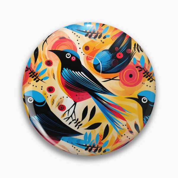 Item preview,  "Pop Birds: A Visual Feast of Ascending Colors in an Electrifying Fusion of Graphic Art and Pop Art" designed and sold by SBD-Shop.
