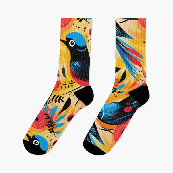 Item preview,  "Pop Birds: A Visual Feast of Ascending Colors in an Electrifying Fusion of Graphic Art and Pop Art" designed and sold by SBD-Shop.