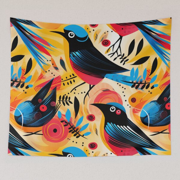Item preview,  "Pop Birds: A Visual Feast of Ascending Colors in an Electrifying Fusion of Graphic Art and Pop Art" designed and sold by SBD-Shop.
