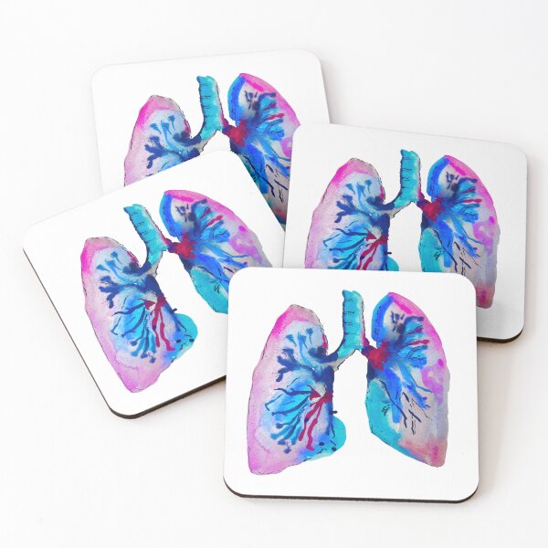 Item preview, Watercolor Lung Illustration designed and sold by Dr.Deepti Mundkur.