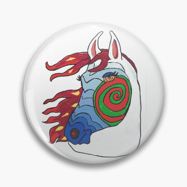 Item preview, decorated horse painting designed and sold by CrittersByLola.