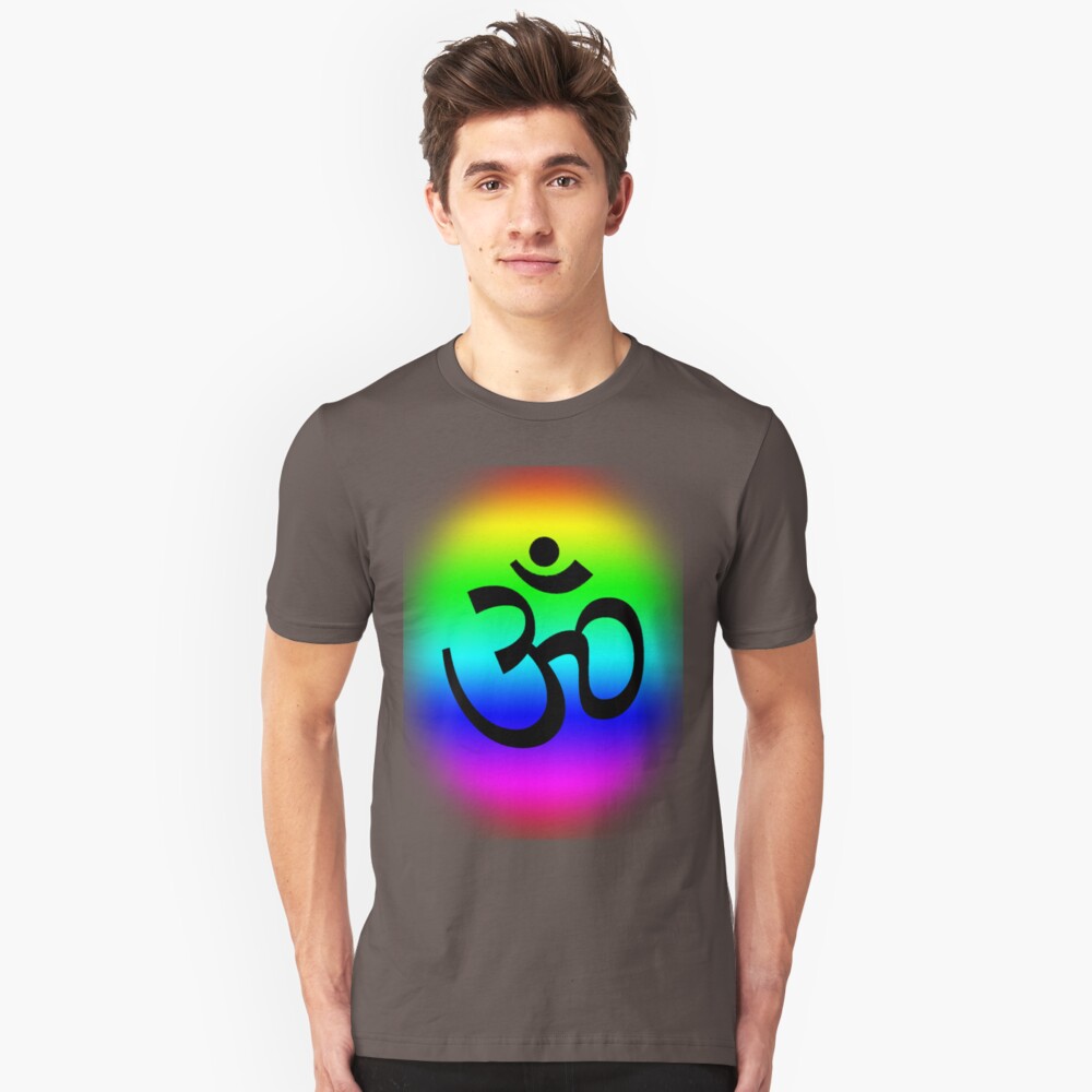 Rainbow Om Slim Fit T-Shirt
