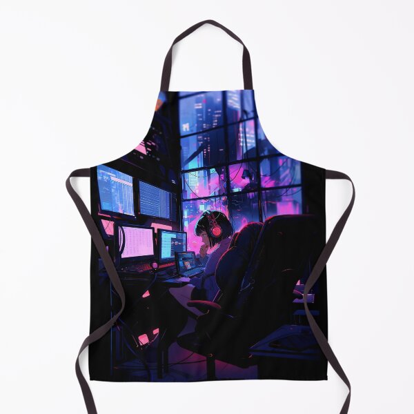 Item preview, Tokyo Cyberpunk Neon Girl Hacker designed and sold by Sir Meow Meow.