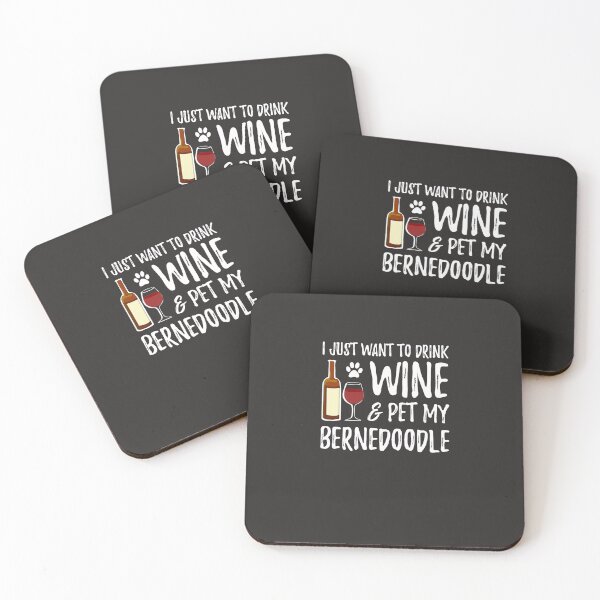 Item preview, Bernedoodle Dog Lover Wine  Funny Dog Mom Gift  designed and sold by DanielGonzalef.