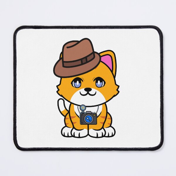 Item preview, Cute Orange Cat is holding a camera designed and sold by Pet Station.
