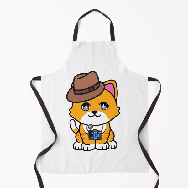 Item preview, Cute Orange Cat is holding a camera designed and sold by Pet Station.