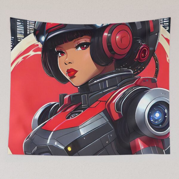 Item preview, Red Alert | Black Anime Girl designed and sold by blackanimemecca.