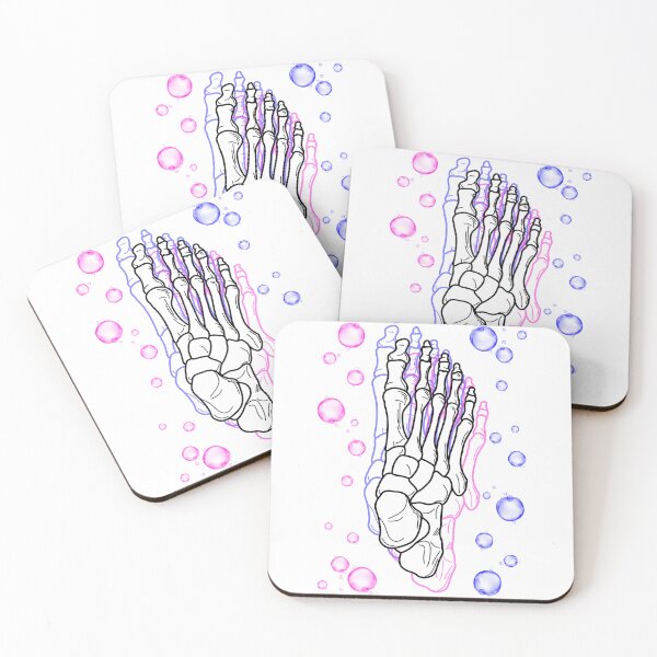 Item preview, Skeletal Foot - Soap Bubbles designed and sold by HauntingWaves.