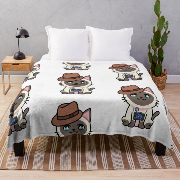 Item preview, Cute Siamese Cat is holding a camera designed and sold by Pet Station.