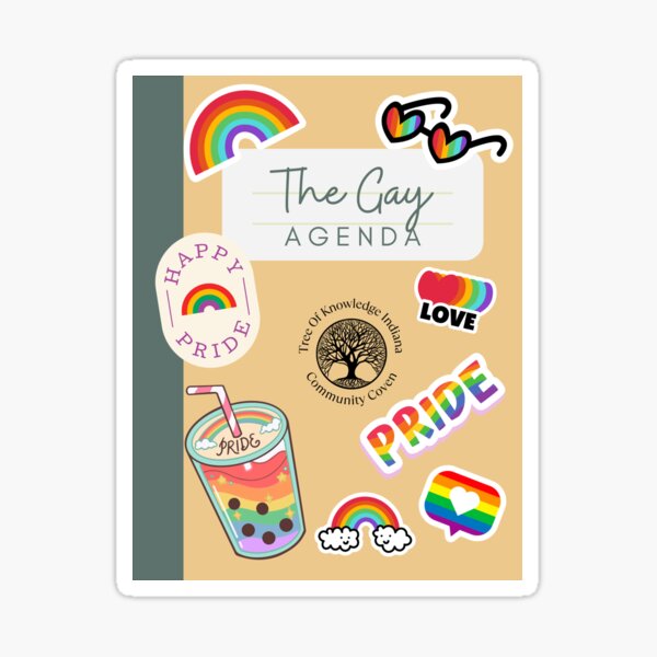 The Gay Agenda Sticker