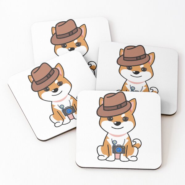 Item preview, Funny orange Dog is holding a camera designed and sold by Pet Station.
