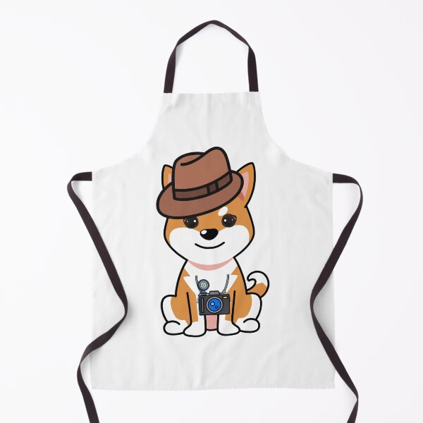 Item preview, Funny orange Dog is holding a camera designed and sold by Pet Station.
