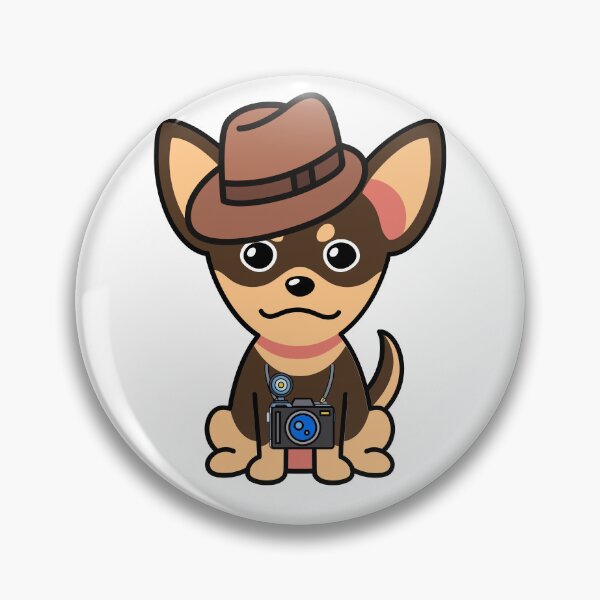 Item preview, Cute small Dog is holding a camera designed and sold by Pet Station.