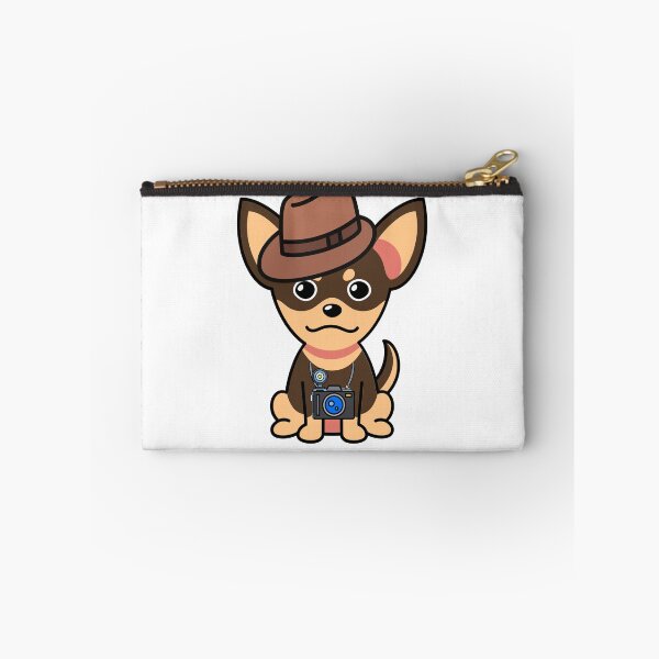 Item preview, Cute small Dog is holding a camera designed and sold by Pet Station.