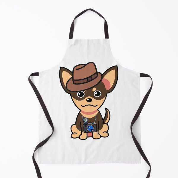 Item preview, Cute small Dog is holding a camera designed and sold by Pet Station.