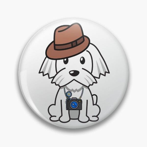 Item preview, Funny white Dog is holding a camera designed and sold by Pet Station.