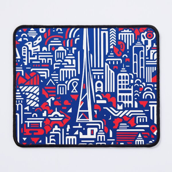 Artikelvorschau, Artistic bright colors black lines abstract geometric city 03 entworfen und verkauft von UnaWu533.