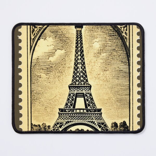 Item preview, A Vintage Eiffel Tower Stamp designed and sold by GoodOldVintage.