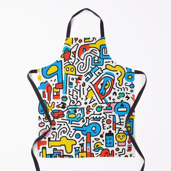 Artikelvorschau, Artistic bright colors black lines abstract geometric city 04 entworfen und verkauft von UnaWu533.