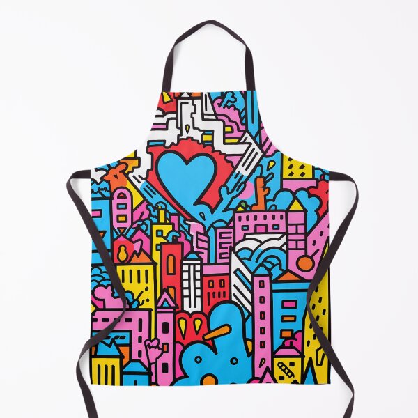 Artikelvorschau, Artistic bright colors black lines abstract geometric city 06 entworfen und verkauft von UnaWu533.
