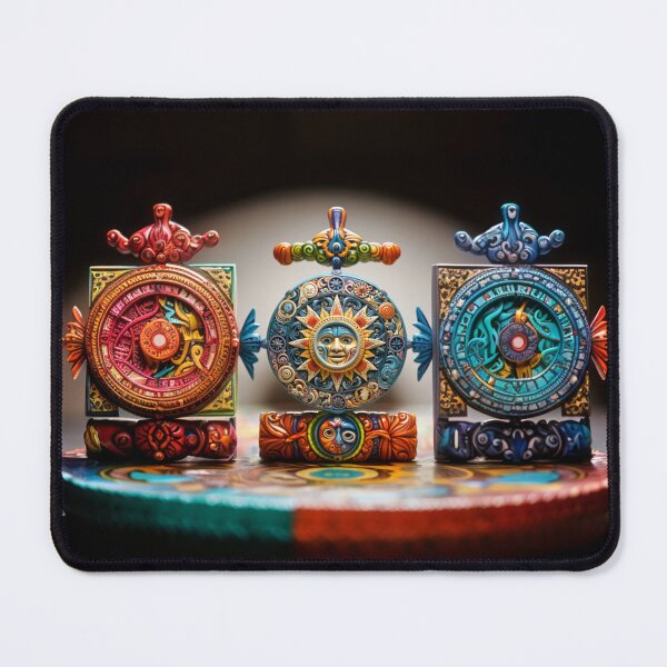 Item preview, "Sun Dial Trilogy: A Celebratory Homage to Aztec Artistry" designed and sold by stevepmp.