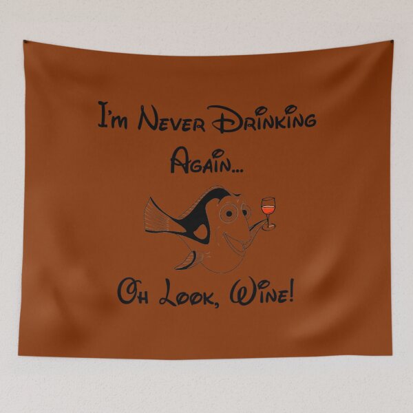 Item preview, Fish I'm Never Drinking Again Oh Look Wine Funny    	 designed and sold by awthuaxpd46.