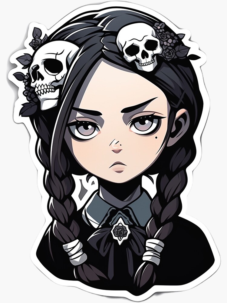 Buy Wednesday ANIME Png, Wednesday Addams Png, Addams Family Png, Jenna  Ortega Png, Digital Download, Wednesday Addams Sticker Pack Artwork Online  in India - Etsy