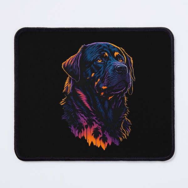 Item preview, Rottweiler at Dusk: Striking Silhouette Art designed and sold by DesignArtEmpire.