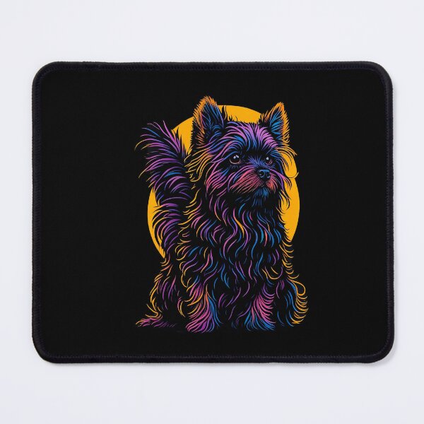 Item preview, Sunset's Guardian: Yorkshire Terrier in Silhouette designed and sold by DesignArtEmpire.
