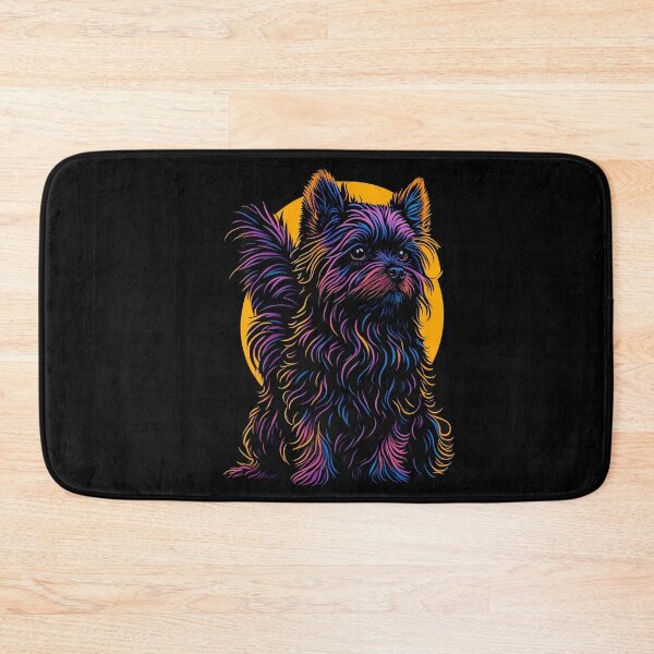 Item preview, Sunset's Guardian: Yorkshire Terrier in Silhouette designed and sold by DesignArtEmpire.