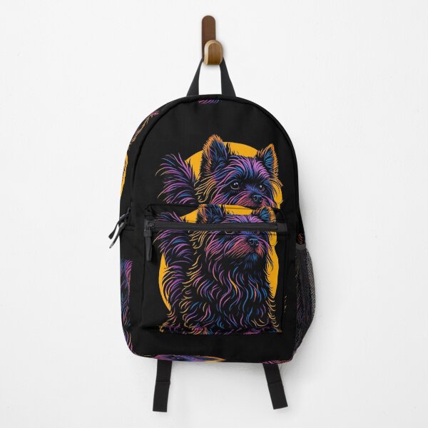 Item preview, Sunset's Guardian: Yorkshire Terrier in Silhouette designed and sold by DesignArtEmpire.
