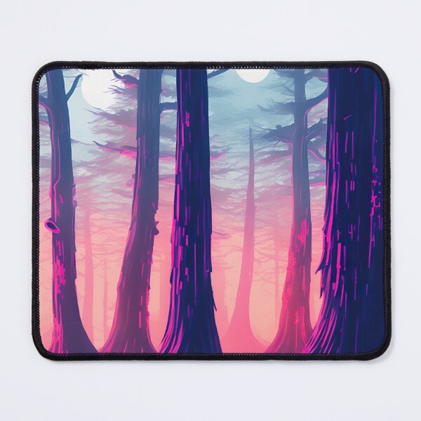 Item preview, Dystopian Cyberpunk Forest at Night | Neon designed and sold by lofirun.