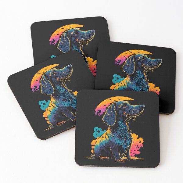 Item preview, Sunset's Glory: A Captivating Dachshund Silhouette designed and sold by DesignArtEmpire.
