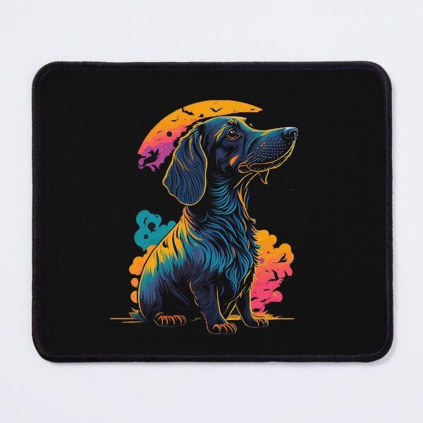 Item preview, Sunset's Glory: A Captivating Dachshund Silhouette designed and sold by DesignArtEmpire.
