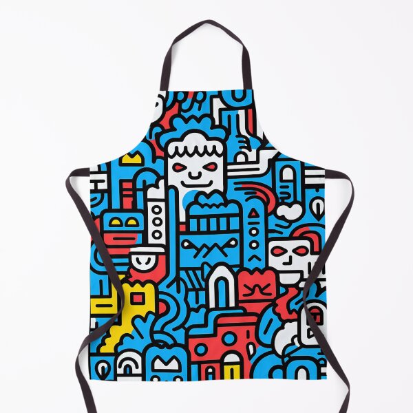 Artikelvorschau, Artistic bright colors black lines abstract geometric city 11 entworfen und verkauft von UnaWu533.