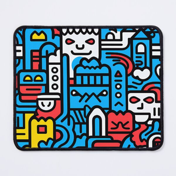 Artikelvorschau, Artistic bright colors black lines abstract geometric city 11 entworfen und verkauft von UnaWu533.