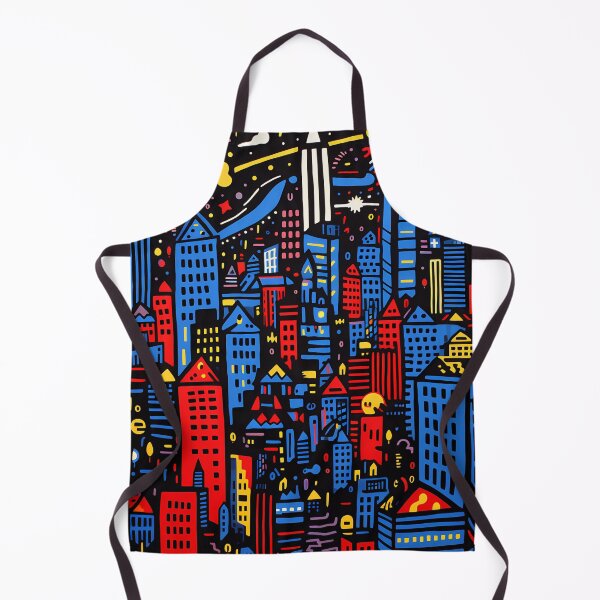 Artikelvorschau, Artistic bright colors black lines abstract geometric city 14 entworfen und verkauft von UnaWu533.