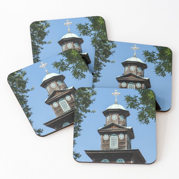 Item preview, Graceful Wooden Bell Tower Framed by Trees - Sveta Marina Church Plovdiv Bulgaria designed and sold by Georgia Mizuleva.