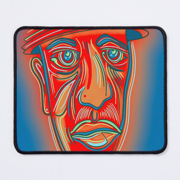 Item preview, Neon red face man designed and sold by DaveDanchuk.