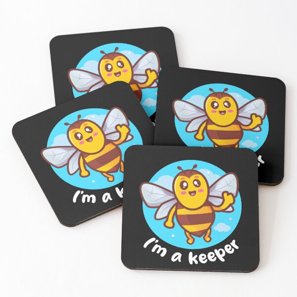 Item preview, I'm a keeper honey bee (on dark colors) designed and sold by messy-nessie.