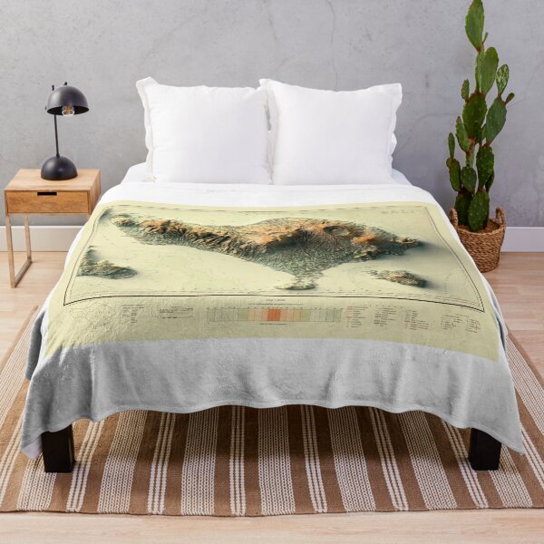 Item preview, 1935 Bali, Indonesia Shaded Relief Map 3D digitally-rendered designed and sold by ThinkAboutMaps.