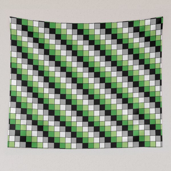 Item preview, Aromantic flag checkered designed and sold by bookwoof.