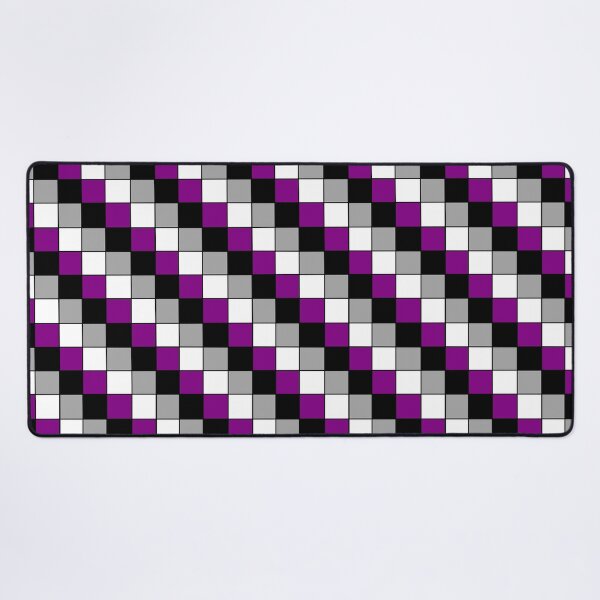 Item preview, Asexual and demisexual flag checkered designed and sold by bookwoof.