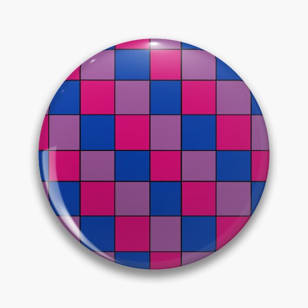 Artikelvorschau, Bisexual flag checkered entworfen und verkauft von bookwoof.